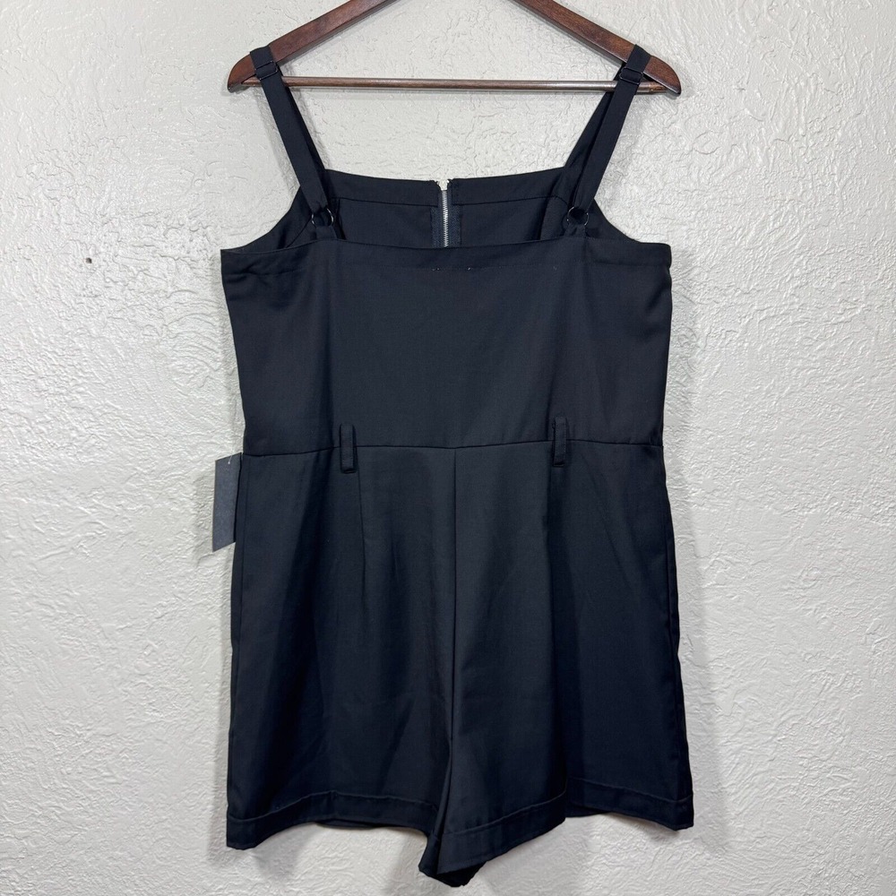 Vtg Y2K 90s Justify Romper Lg Cargo Utility Gothic Emo Street Grunge Deadstock - Picture 7 of 14